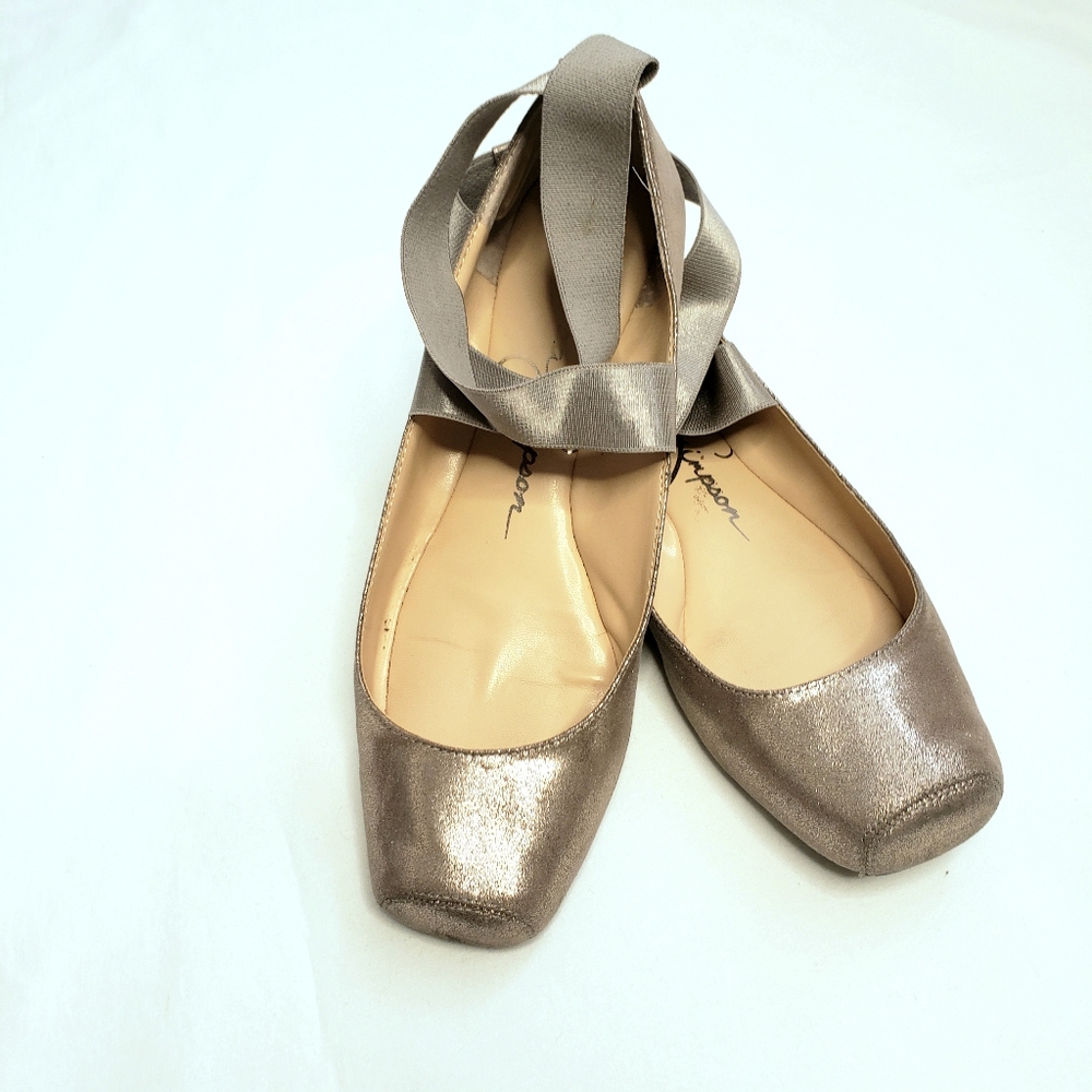 Jessica Simpson Mandalaye Ballet Flat Gunmetal 8.5